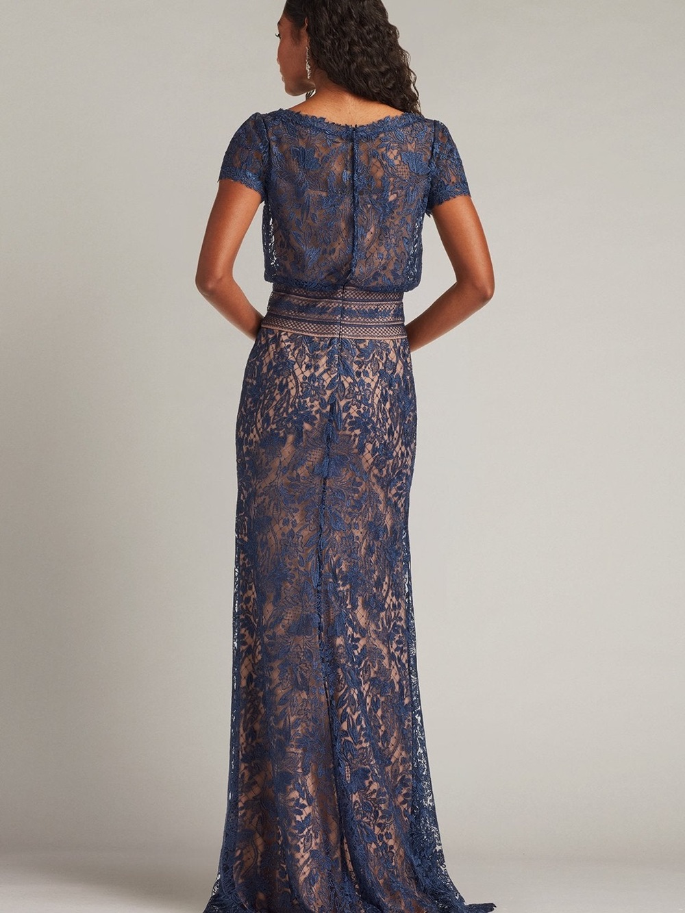 Tadashi Shoji Calista Embroidered Blouson Gown - Picture 3 of 4